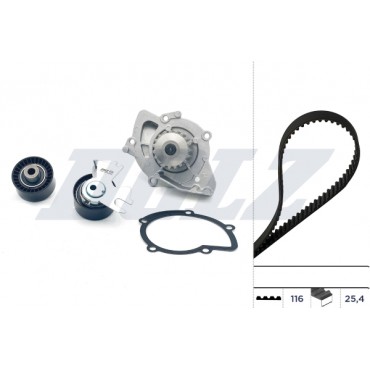 Kit Distribution + Pompe à Eau Pour Peugeot Fiat Ford C-Max Focus II Citroën