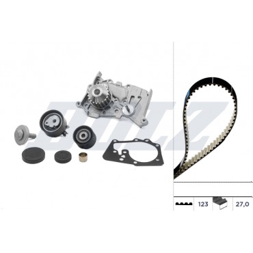 Kit Distribution + Pompe à Eau Pour Renault Clio III Fluence Grand Scénic II