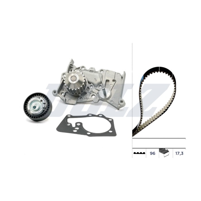 Kit Distribution + Pompe à Eau Pour Renault Kangoo Logan Dacia Dokker Lodgy