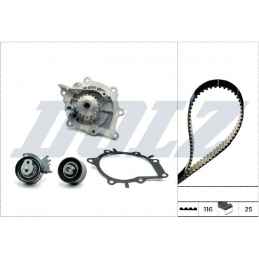 Kit Distribution + Pompe à Eau Pour Peugeot 308 II 508 3008 Opel Ford Toyota