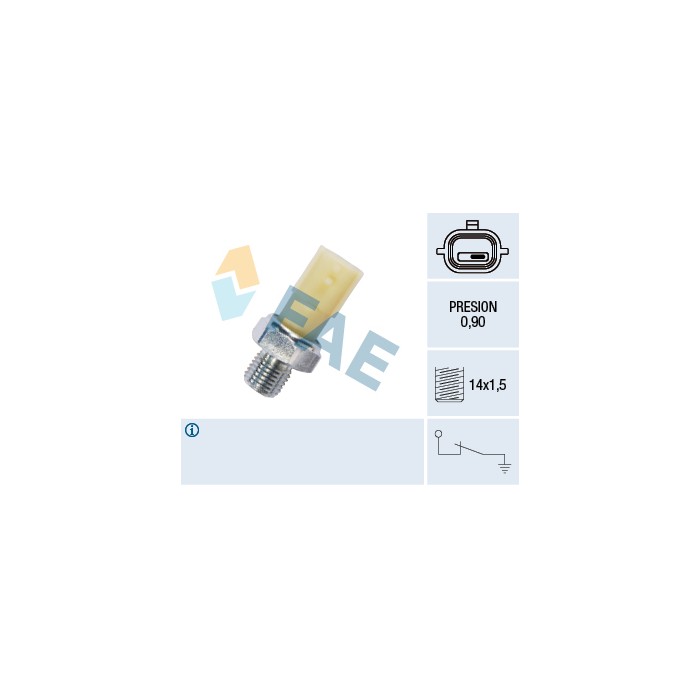 Capteur de Pression d'Huile Pour Renault Clio III Modus Twingo II 8200671271