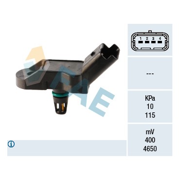 Capteur Pression de Suralimentation Pour Peugeot Fiat Citroën 1920.AJ 4676.80