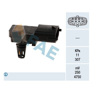 Capteur Pression de Suralimentation Pour Peugeot Renault Dacia Opel 1611432480