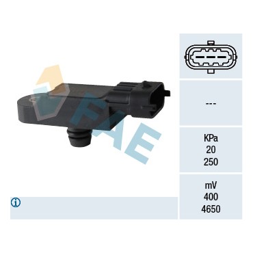 Capteur Pression de Suralimentation Pour Renault Clio III Espace IV 223658570R