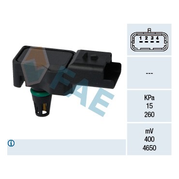 Capteur Pression de Suralimentation Pour Peugeot Citroën C4 Mini 1922.R6 1922R6