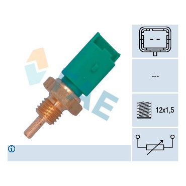Sonde de Température Liquide de Refroidissement Pour Peugeot Renault Fiat