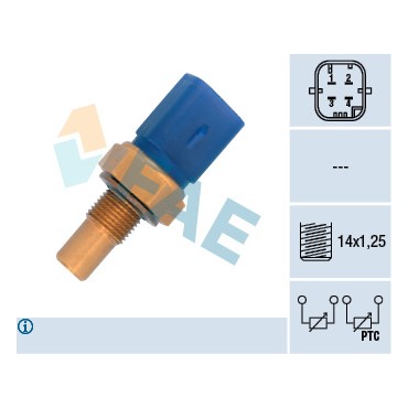 Sonde de Température Liquide de Refroidissement Pour Peugeot Fiat Citroën