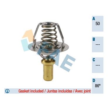 Thermostat d'Eau Pour Renault Clio I R19 Rapid Dacia Solenza