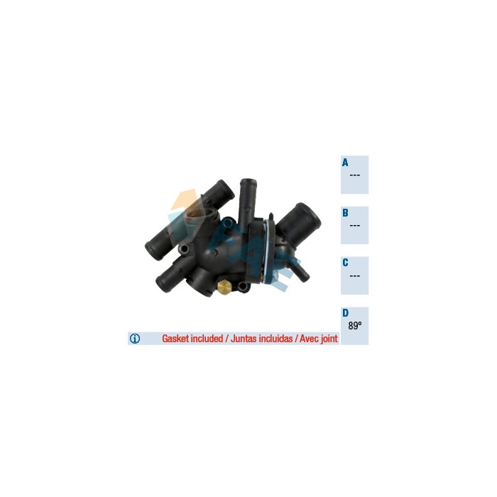 Boitier Thermostat d'Eau Pour Renault Clio II Espace III Kangoo Megane I Scenic