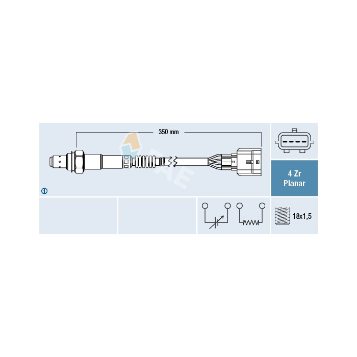 Sonde Lambda Pour Renault Espace IV Laguna III 8200632571