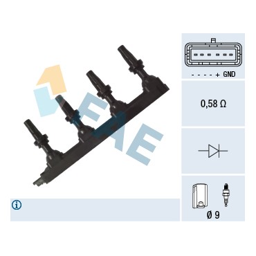 Bobine d'Allumage Pour Peugeot 208 301 308 II Citroën Hyundai 9800251580