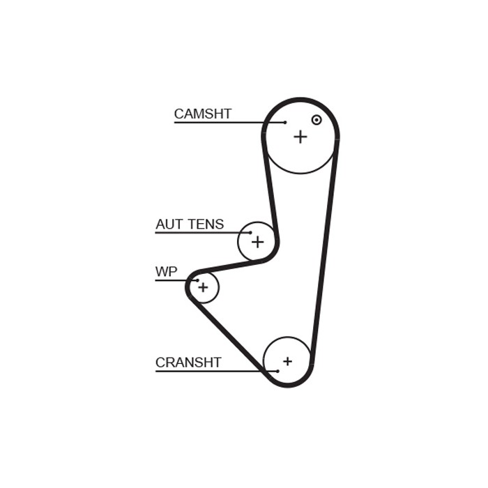 Kit Courroie Distribution Pour Peugeot 106 206 Partner Citroën Berlingo C2 C3