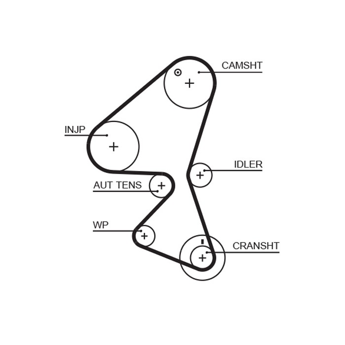 Kit Courroie Distribution Pour Peugeot Fiat Ford C-Max Suzuki 0831.P1 9467615880