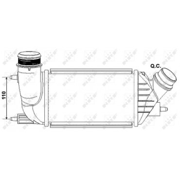 Radiateur Refroidissement Moteur Intercooler Pour Peugeot 807 Expert Citroën C8