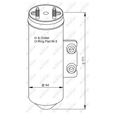 Filtre Déshydratant Clim Pour Peugeot 206 6455CL 6455FZ 6455W8 6460JW
