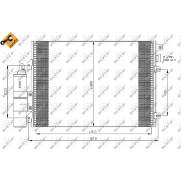 Condenseur de Clim Pour Renault Clio II Kangoo Thalia I 8671017585