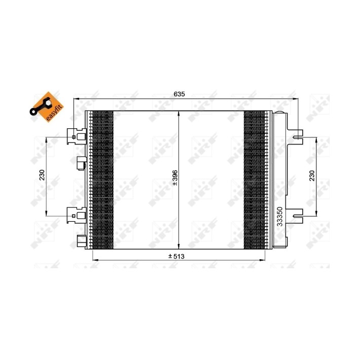 Condenseur de Clim Pour Renault Duster Logan Sandero Dacia Duster Logan Sandero