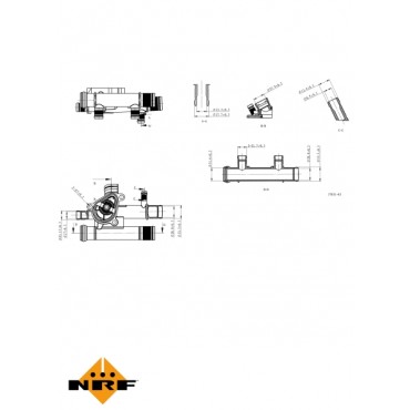 Boitier Thermostat d'Eau Pour Renault Clio III Fluence 8200700092