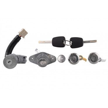 Contacteur d'Allumage + Serrures Portes Pour Peugeot 107 Toyota Aygo Citroën C1