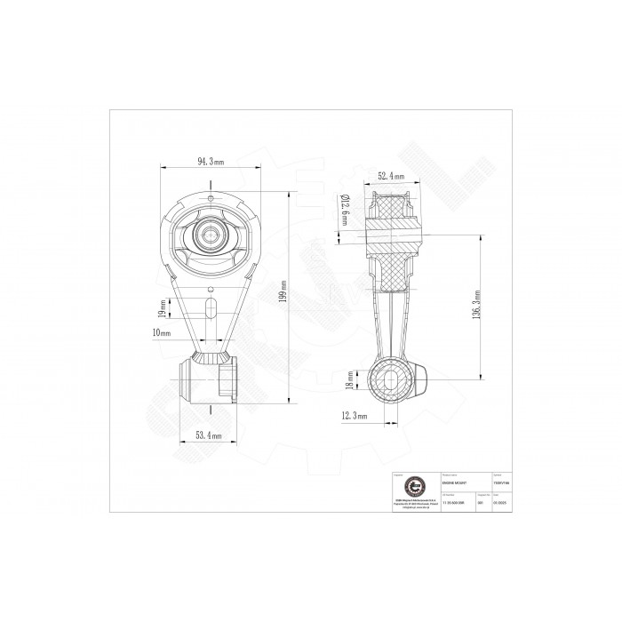 Support Moteur Pour Renault Fluence Grand Scénic III Megane CC 113560009R