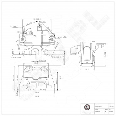 Support Moteur Droit Pour VW Audi Seat Skoda 1K0199262AJ, 1K0199262J, 1K0199262T