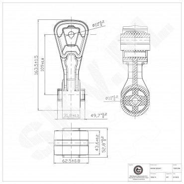 Support Moteur Droit Pour Peugeot Fiat Citroën C5 C6 C8 Evasion Lancia 180628