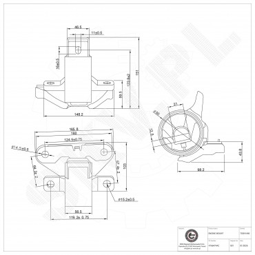 Support Moteur Gauche Pour Dodge Journey