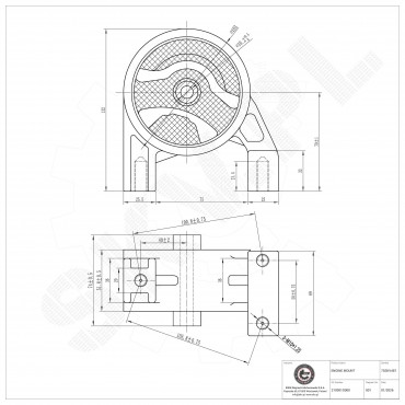 Support Moteur Arrière Pour Hyundai Accent II III Kia RIO II A Trois Volumes