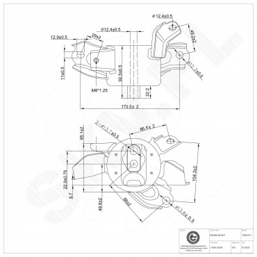 Support Moteur Gauche Pour Hyundai i40 Kia Carens IV Van Soul II