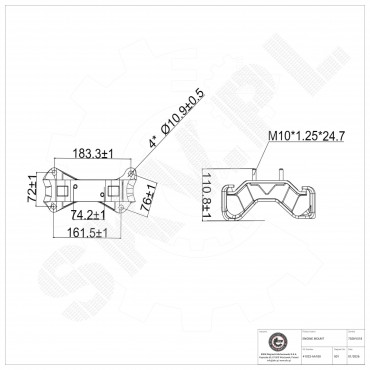 Support Moteur Arrière Pour Subaru Forester Impreza Legacy IV XV
