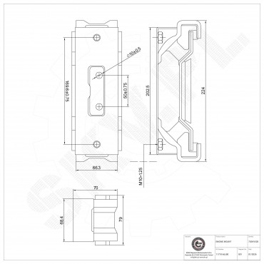 Support Moteur Arrière Pour Suzuki Grand Vitara II 1171065J00, 1171065J00000