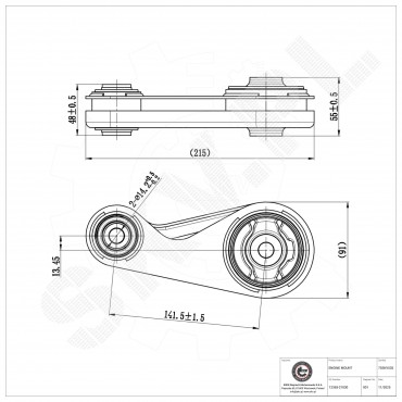 Support Moteur Avant Pour Toyota Prius 3/5 Portes 1236321030