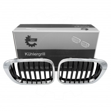 Grille de Pare Choc Avant Pour BMW Série 3 E46 51138208683, 51138208685