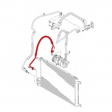 Tuyau de Clim Pour VW Golf VII Passat Touran Audi A3 TT Seat Ateca Leon Skoda
