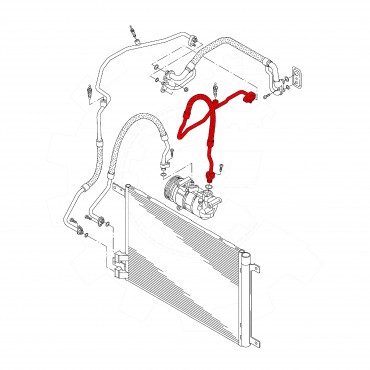 Tuyau de Clim Pour VW Arteon Golf VII Passat T-ROC Audi A3 Q2 TT Seat Skoda