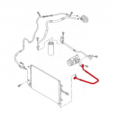 Conduite à Haute Pression Climatisation Pour Audi A4 Seat Exeo 8E0260701BK