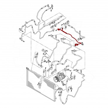 Tuyau de Clim Pour VW Touareg Audi Q7 7L6820741D, 4L0820741, 7L6820741F