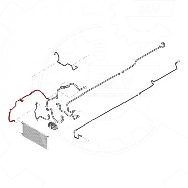 Tuyau de Clim Pour Renault Opel Fiat Nissan 924403508R, 924408465R, 93458691