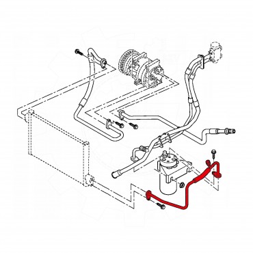 Tuyau de Clim Pour Renault Master II Opel Movano Nissan 8200401712 9244600Q0A