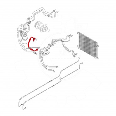 Tuyau de Clim Pour Renault Trafic II Opel Nissan 8200404970 91166699, 93857348