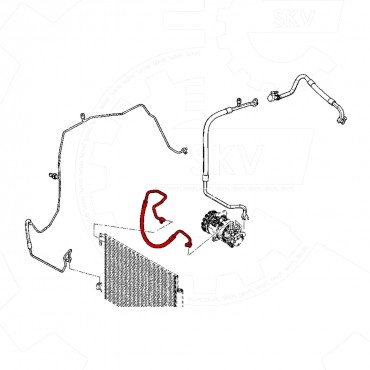 Tuyau de Clim Pour Renault Captur Clio IV 924901662R