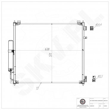 Condenseur de Clim Pour Land Rover Defender Station Wagon Van LR062424 LR106642