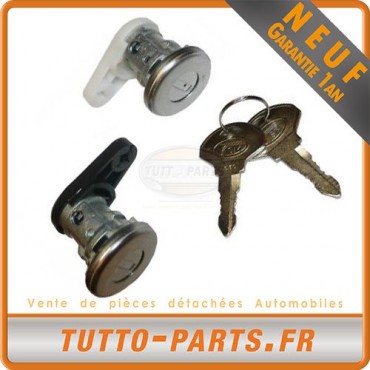 Barillet Serrure de porte Avant pour RENAULT Clio I Twingo I