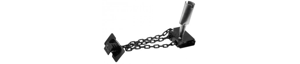 SUPPORT ROUE DE SECOURS (DISPOSITIF LEVAGE ROUE)