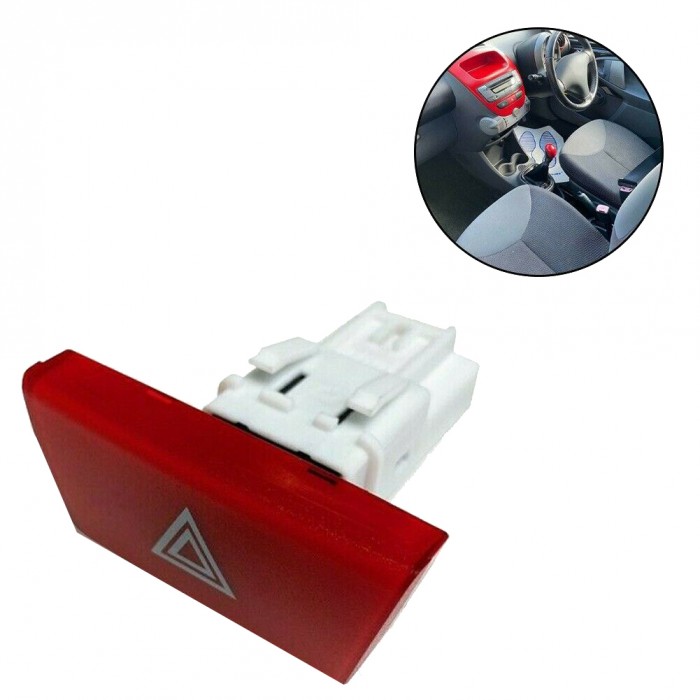 Bouton Warning Feux de Detresse Pour Citroën C1 Peugeot 107 2005-2014 6490NG