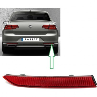 Pare Choc Réflecteur Arrière Droit Pour Vw Passat - à partir de 2015 3G0945106A