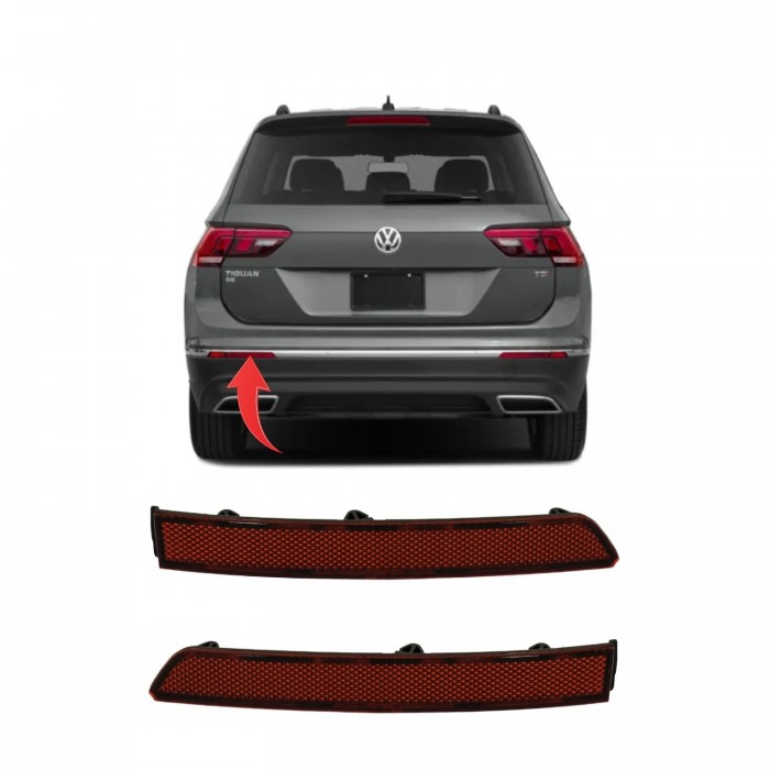 x2 Pare Choc Réflecteur Arrière Gauche+Droit Pour Tiguan 5NA945105A+5NA945106A