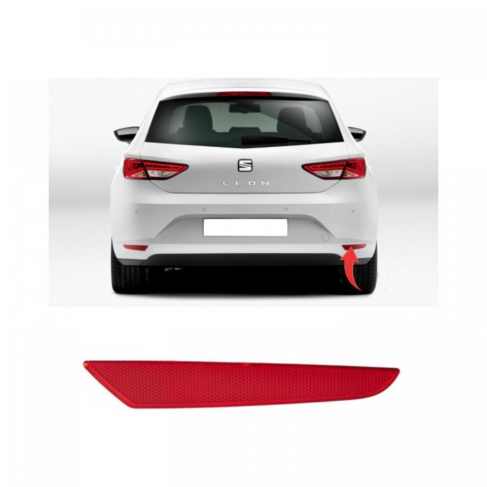 Pare Choc Réflecteur Arrière Droit Pour Seat Leon 2013-2017 5F0945106F