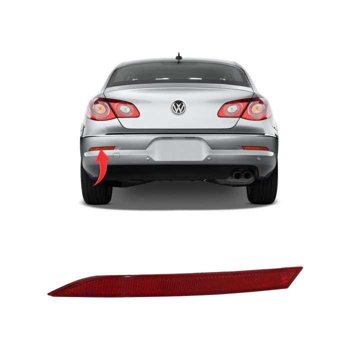 Pare Choc Réflecteur Arrière Gauche Pour Vw Passat Cc 3C8945105B