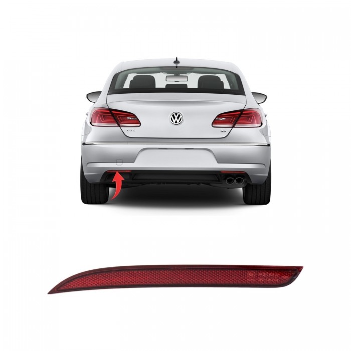 Pare Choc Réflecteur Arrière Gauche Pour Vw Cc Golf VII 3C8945105D